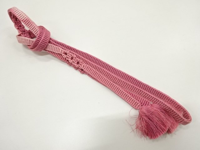 JAPANESE KIMONO / HAND-TIED OBIJIME